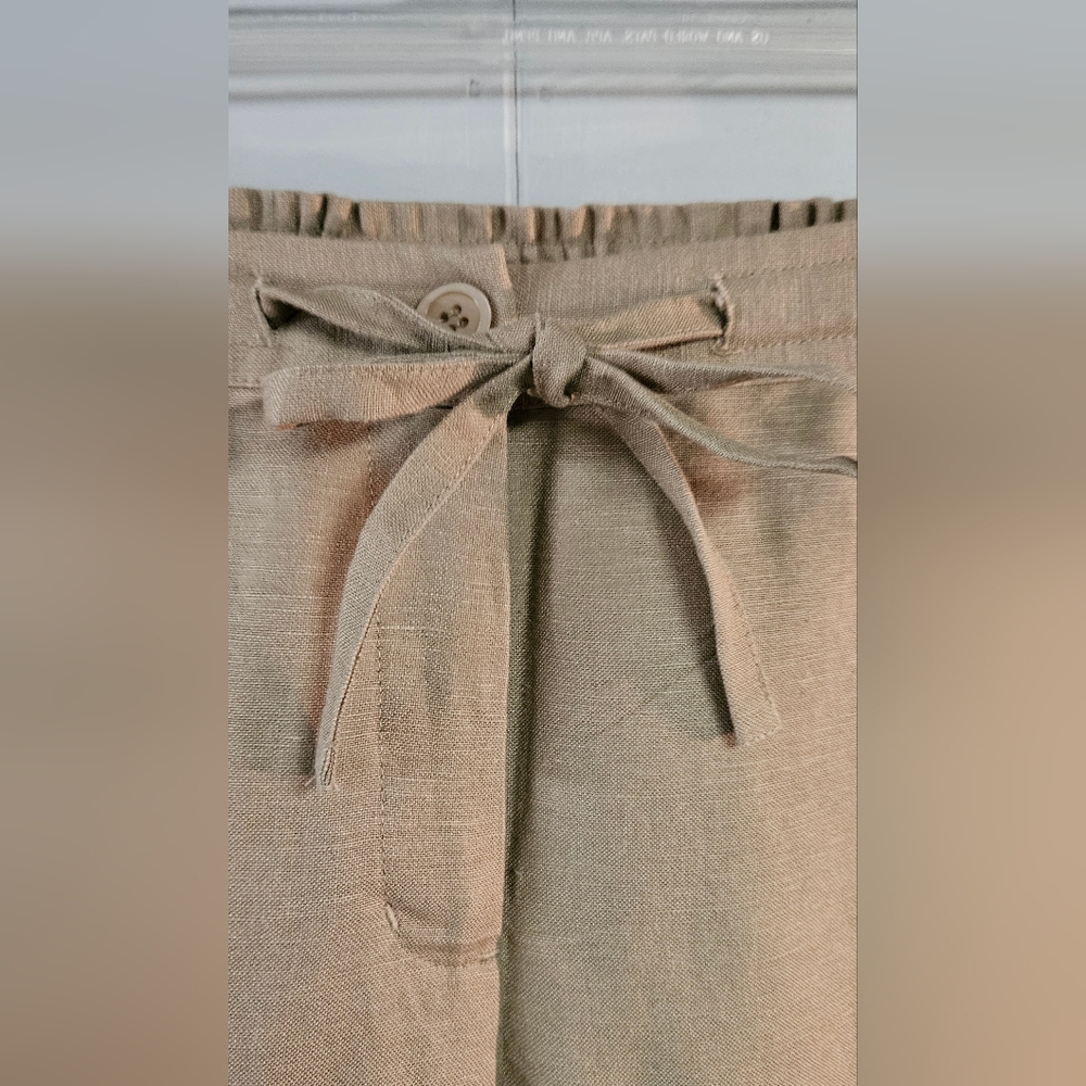 Petite Sophisticate Tan Slacks - Picture 4 of 10